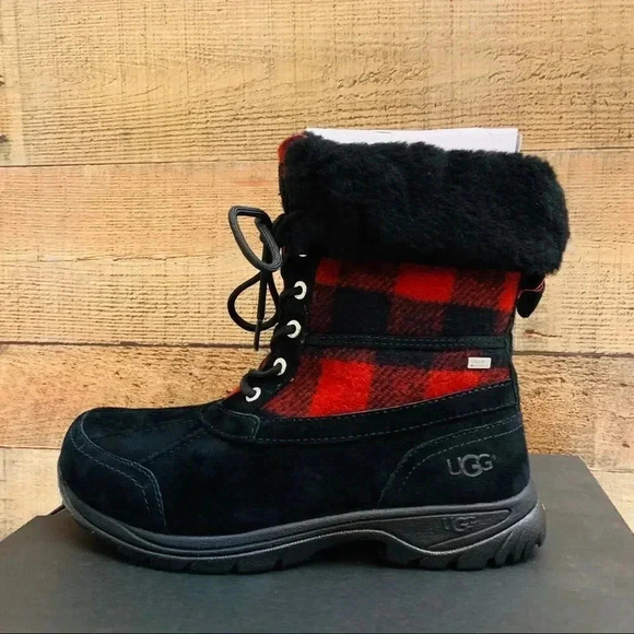 NWT UGG Butte Redwood Boots Plaid Style - Picture 4 of 11